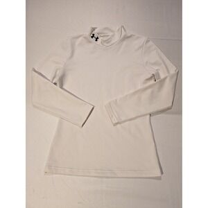Under Armour Boys Large Compression ColdGear Fitted Mock Neck Long Sleeve Shirt